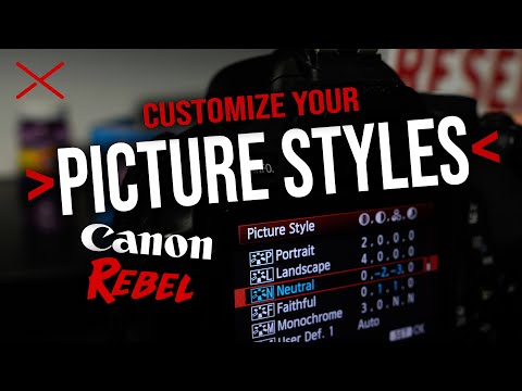 Canon Rebel T3 PICTURE STYLES for Photo & Video | EOS Rebel T7 m50 SL2 etc