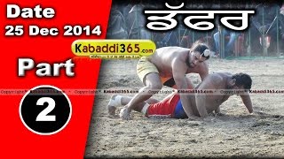 Daffar (Hosiarpur) Kabaddi Tournament 25 Dec 2014 Part 1 by Kabaddi365.com