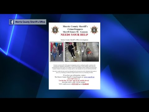 NJ Morris County Sheriff Seeking Two Suspected Credit Card Thieves