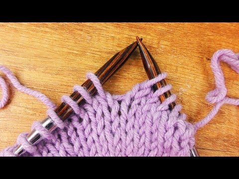 Linke Maschen Stricken | glatt rechts Stricken |Rand Maschen |Stricken für Anfänger |Stricken lernen