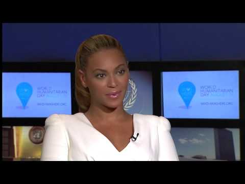 Beyonce talks about the World Humanitarian Day Campaign