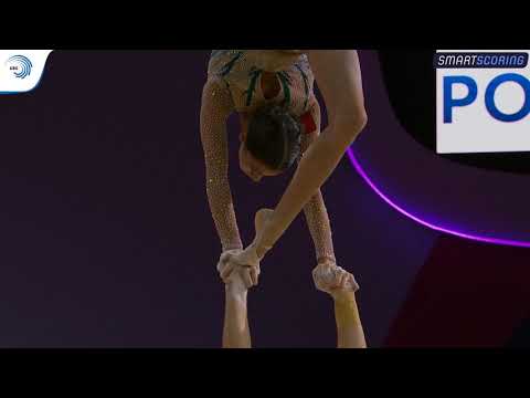 Lara SILVA & Diogo RAMOS (POR) - 2019 junior Europeans, all-around final