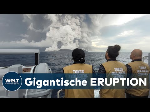 MEGA-AUSBRUCH in TONGA: Unklarheit über Ausmaß der Schäden -  Britin ertrinkt im Tsunami
