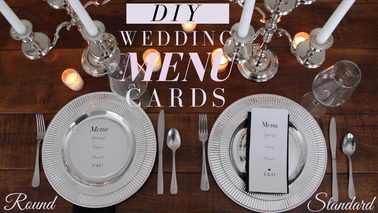 Where to Get Wedding Menus Printed