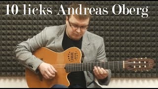 10 licks Andreas Oberg blues in F (part 1)