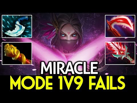 Miracle- [Templar Assassin] Mode 1v9 Fails 7.15 Dota 2