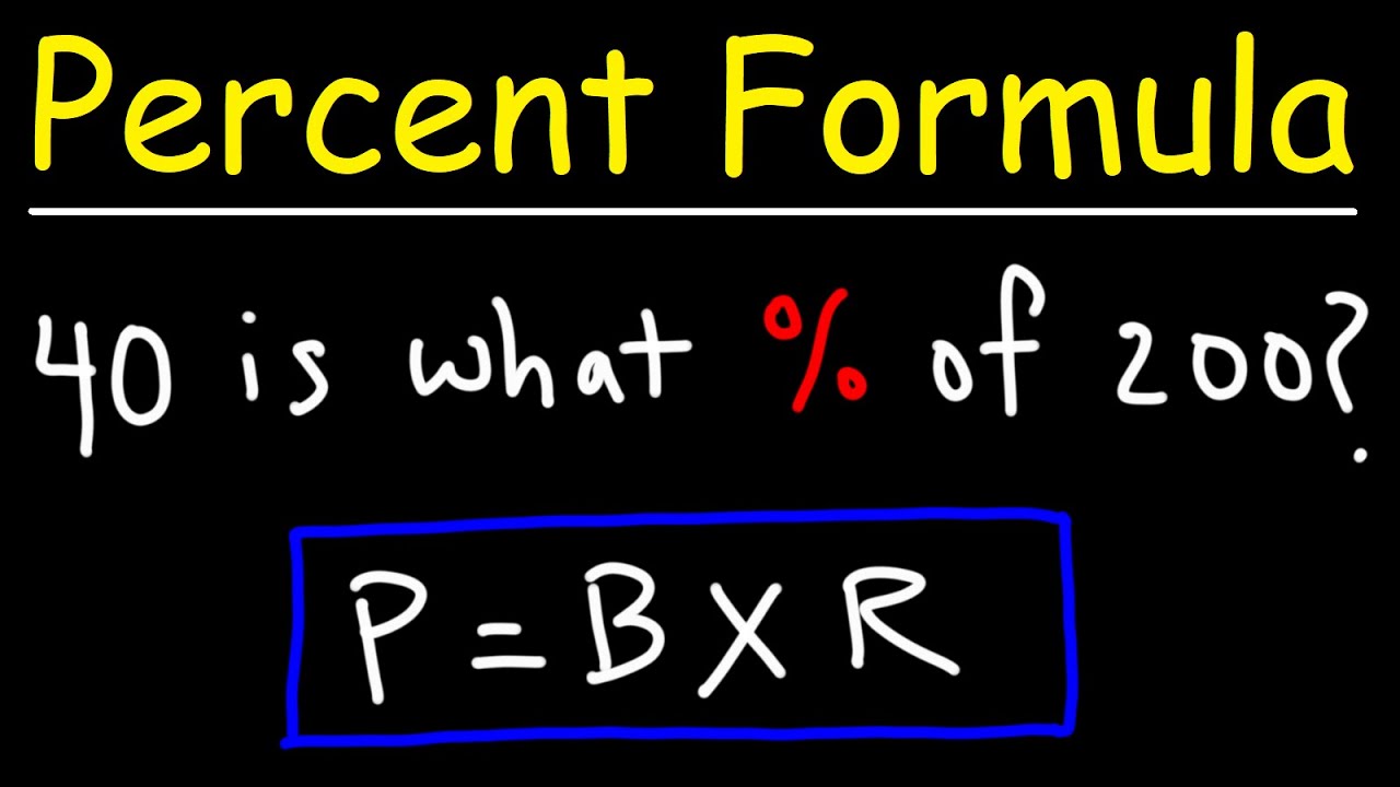 How to Calculate Percentages Using the Percent Formula