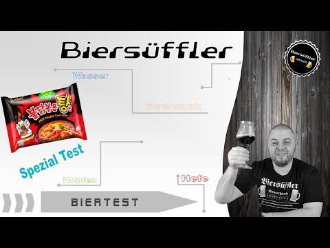 Biersüffler Testet Hot Samyang Ramen Stew Type (scharfe Nudeln)