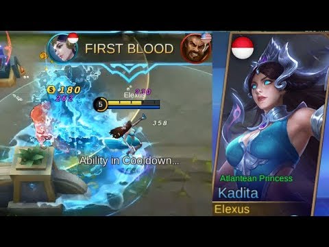 Kadita Second Skin Atlantean Princess Gameplay - Mobile Legends