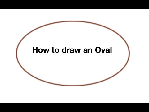 How to draw an Oval