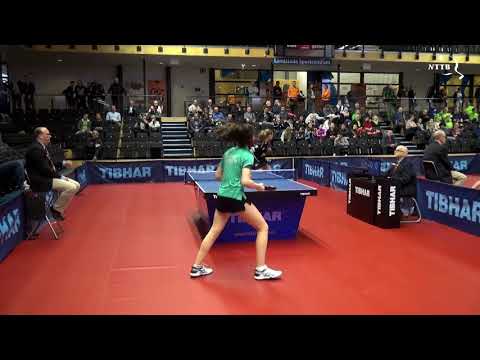 NK 2018 Dames enkel: Sanne de Hoop - Emine Ernst