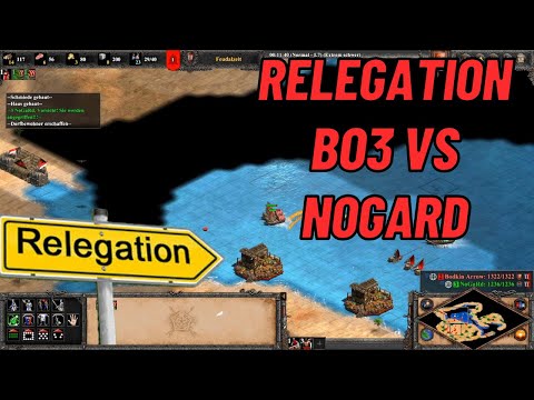 Relegation um Liga 1 - Bo3 auf Nomade, Megazufällig & 4 Seen | Age of Empires 2 Definitive Edition