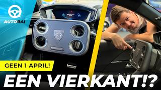 WAT!? Nieuwe PEUGEOT 208 (2027) krijgt vierkant stuur? - Rijden met Peugeot HYPERSQUARE - AutoRAI TV