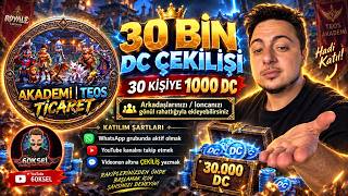 TEOS AKADEMİYE BAŞLAMADAN ÖNCE İZLE! 🔥 30K DC ÇEKİLİŞİ + DC & KARAKTER