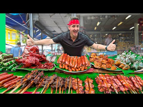 24 Hours of Eating Bizarre Laos Street Food!!