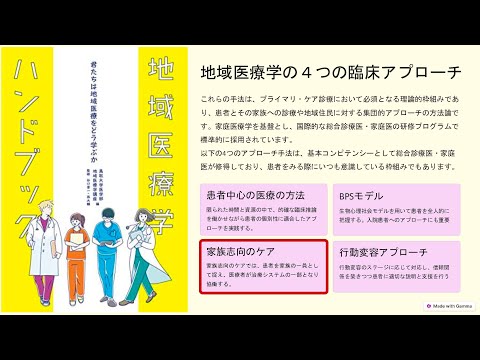 地域学科 【地域医療学・臨床実習用動画】家族志向のケアについて