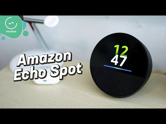 Vídeo relacionado con Amazon Echo Spot (última generación) | Despertador inteligente con sonido de calidad y Alexa | Blanco