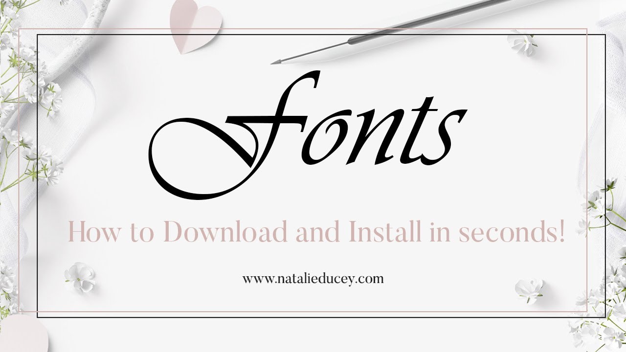 How to download and install beautiful fonts in seconds!