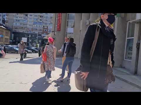 Piteşti street walk Trip, 8K, 2021