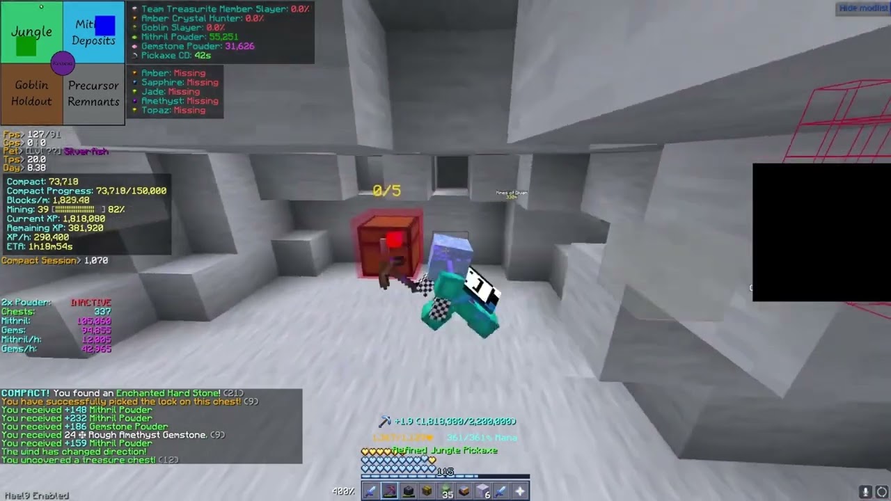 Hypixel Skyblock Crystal Mod/Macro Showcase