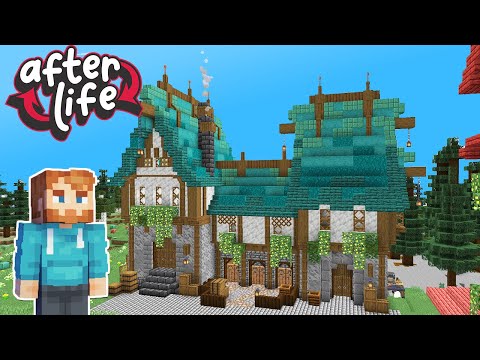 AfterLife SMP : Medieval City Stables : Minecraft 1.18 Survival Let's Play (#13)