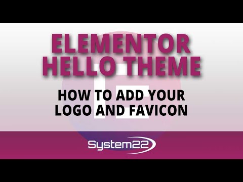 Тема Elementor Hello: как добавить свой логотип и фавикон 👈