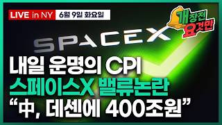 [빈난새의 개장전요것만-6월9일] CPI 프리뷰 | 씨티, 금 전망 하향 | 오픈AI 상장 개시 | 오라클 …