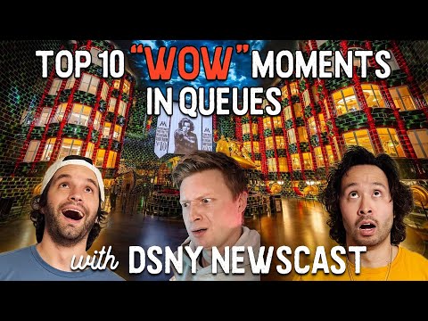 Top 10 "WOW" Moments in Attraction Queues (with DSNY Newscast)