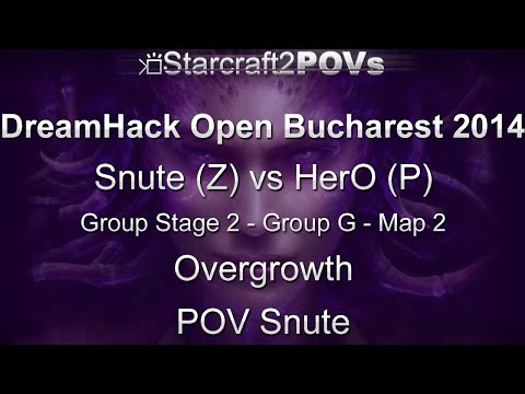 SC2 HotS - DH Bucharest 2014 - Snute vs HerO - GS2 Group G - Map 2 - Overgrowth - Snute
