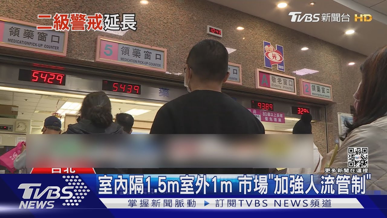 疫情嚴峻管制升級　市場、超市「室內距離1.5M」醫院禁探病