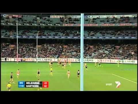 Round 7 AFL - Melbourne v Hawthorn match summary
