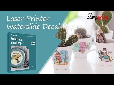 How To Make Amazing Laser Waterslide Decals For Tumblers-Mugs-Candle |🔥