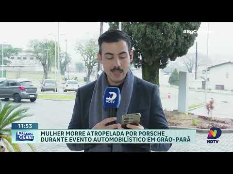 Acidente com Porsche em Grão-Pará deixa uma mulher morta e feridos