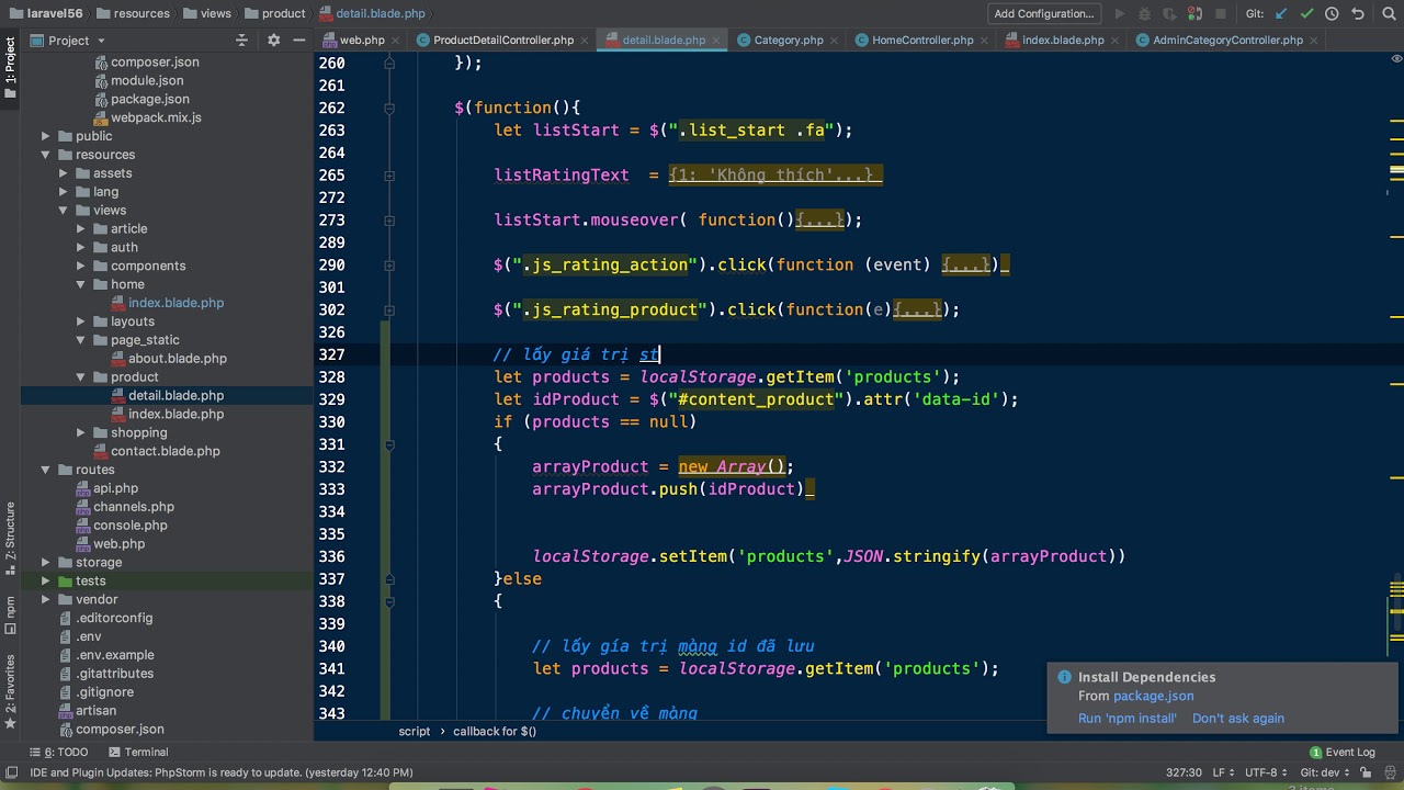 Bài 55.1 Lưu sản phẩm vừa xem bằng Storage