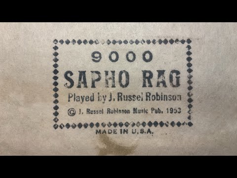 QRS 9000 “Sapho Rag” played on my 64 note aeolian player piano