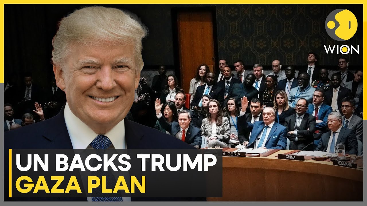 UN Approves Trump’s Gaza Plan with International Stabilization Force | WION