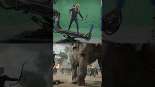 Download lagu Green screen ➡️ legend in motion 🏹🐘Legolas takes down a war elephant — before & after VFX. mp3