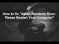 How To Fix Audio Renderer Error Please Restart Your Computer