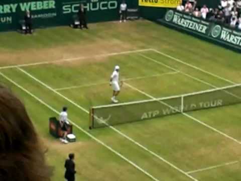 Matchball Tommy Haas vs. Novak Djokovic Gerry-Weber Open Halle 14.06.2009