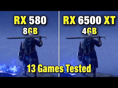 RX 580 vs RX 6500 XT - 13 Games Tested (25.8.1 Drivers)