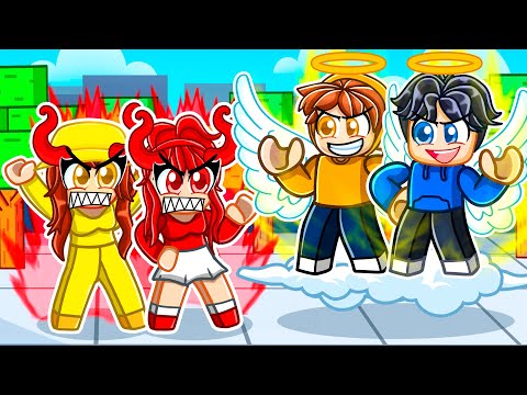 GOOD BOYS vs EVIL GIRLS Anime Family in Roblox Strongest Battlegrounds!