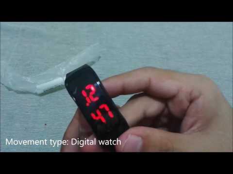 Led digital bracelet watch