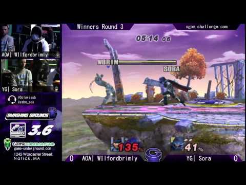 SG at GU 9.5: Project M 3.6 - YG | Sora (Marth) vs AOA | Wilford Brimley (Snake)