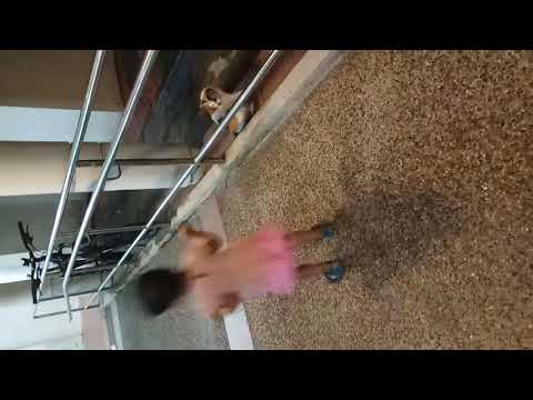 Teja - talking to her cat friend 3