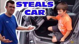 Kid Takes Uncle's Car To Go To Mcdonalds *SKIT*