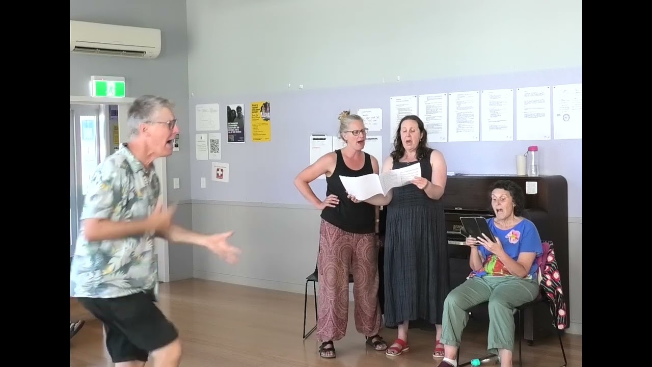 Take a Chance- Rehearsal - Bryan and 3 soloists Aro Hall 2 March 2025