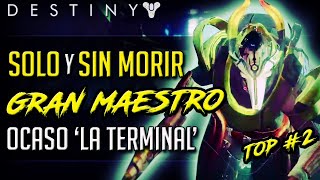 Ocaso Gran Maestro SOLO y SIN MORIR / WORLD&#39;S SECOND SOLO GRANDMASTER NIGHTFALL - Destiny 2