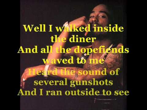 2Pac - Dopefiends Diner (Lyrics in video)