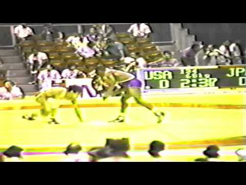 1990 Senior World Championships: 68 kg Kosei Akaishi (JPN) vs. Nate Carr