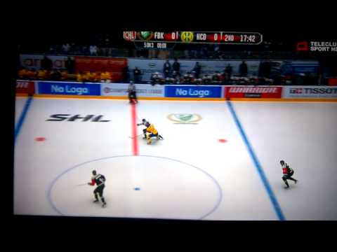 Andres Ambuhl 3-5 shorthanded Goal CHL Farjestad vs HC Davos